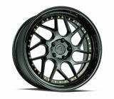 Aodhan 18x9.5 et35 / 5x100 / cb73.1 Aodhan DS01 18" 5x100  Gloss Black W /Gold Rivets DS11895510035GBGR