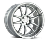 Aodhan 18x10.5 et15 / 5x114.3 / cb73.1 Aodhan DS02 18" 5x114.3  Silver w/Machined Face DS218105511415SMF