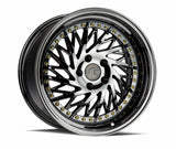 Aodhan 18x9.5 et35 / 5x100 / cb73.1 Aodhan DS03 (Drivers Side) 18" 5x100 Black Vacuum w/ Gold Rivets DS31895510035VB_D