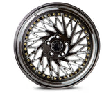 Aodhan 18x9.5 et35 / 5x100 / cb73.1 Aodhan DS03 (Passanger Side) 18" 5x100 Vacuum Chrome w/Gold Rivets DS31895510035VC_P