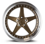 Aodhan Aodhan DS05 (Drivers Side) 18" 5x100 Bronze w/Machined Lip