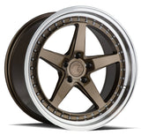 Aodhan 18x9.5 et35 / 5x100 / cb73.1 Aodhan DS05 (Drivers Side) 18" 5x100 Bronze w/Machined Lip DS51895510035BR