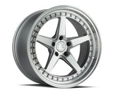 Aodhan 18x9.5 et35 / 5x100 / cb73.1 Aodhan DS05 (Drivers Side) 18" 5x100 Silver w/Machined Face DS51895510035SMF