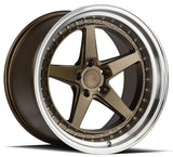 Aodhan 19x11 et22 / 5x114.3 / cb73.1 Aodhan DS05 (Drivers Side) 19" 5x114.3 Bronze w/Machined Lip DS51911511422BR