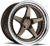 Aodhan 19x9.5 et22 / 5x114.3 / cb73.1 Aodhan DS05 (Drivers Side) 19" 5x114.3 Bronze w/Machined Lip DS51995511422BR