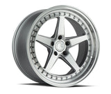 Aodhan 19x9.5 et22 / 5x114.3 / cb73.1 Aodhan DS05 19" 5x114.3 Silver w/Machined Face DS51995511422SMF