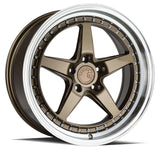Aodhan 18x8.5 et35 / 5x114.3 / cb73.1 Aodhan DS05 18" 5x114.3 Bronze w/Machined Lip DS51885511435BR