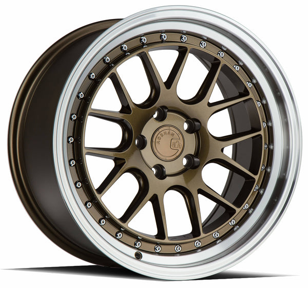 Aodhan 18x8.5 et35 / 5x114.3 / cb73.1 Aodhan DS06  18" 5x114.3 Bronze w/Machined Lip DS61885511435BZ