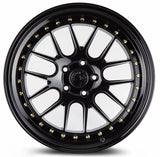 Aodhan Aodhan DS06  18" 5x114.3 Gloss Black w/ Gold Rivets
