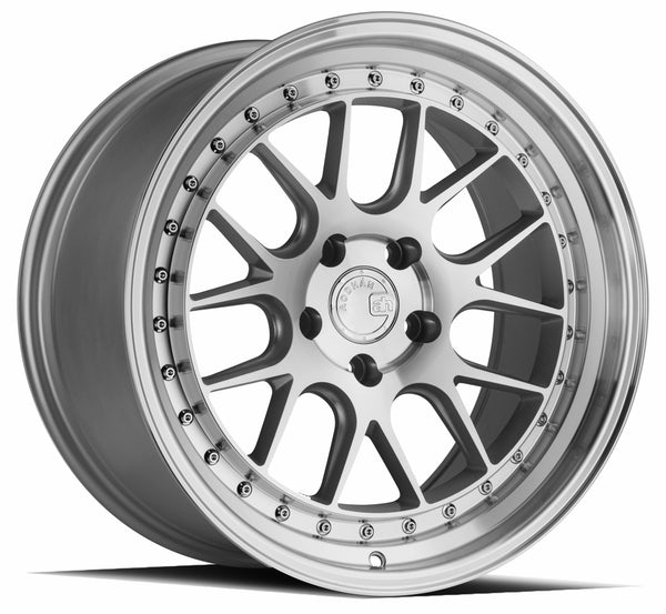 Aodhan 18x8.5 et35 / 5x114.3 / cb73.1 Aodhan DS06  18" 5x114.3 Silver w/Machined Face DS61885511435SMF