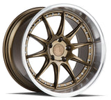 Aodhan 18x10.5 et22 / 5x114.3 / cb73.1 Aodhan DS07  18" 5x114.3 Bronze w/Machined Lip DS718105511422BZ