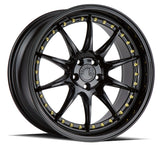 Aodhan 18x8.5 et35 / 5x114.3 / cb73.1 Aodhan DS07  18" 5x114.3 Gloss Black w/ Gold Rivets DS71885511435GB
