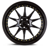 Aodhan Aodhan DS07  18" 5x114.3 Gloss Black w/ Gold Rivets