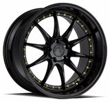 Aodhan 19x11 et22 / 5x114.3 / cb73.1 Aodhan DS07  19" 5x114.3 Gloss Black w/ Gold Rivets DS71911511422GB