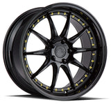 Aodhan 19x9.5 et22 / 5x114.3 / cb73.1 Aodhan DS07  19" 5x114.3 Gloss Black w/ Gold Rivets DS71995511422GB