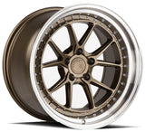 Aodhan 18x10.5 et22 / 5x114.3 / cb73.1 Aodhan DS08  18" 5x114.3 Bronze w/Machined Lip DS818105511422BZ