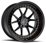 Aodhan 18x10.5 et22 / 5x114.3 / cb73.1 Aodhan DS08  18" 5x114.3 Gloss Black w/ Gold Rivets DS818105511422GB