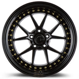 Aodhan Aodhan DS08  18" 5x114.3 Gloss Black w/ Gold Rivets