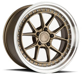 Aodhan 18x8.5 et35 / 5x100 / cb73.1 Aodhan DS08  18" 5x100 Bronze w/Machined Lip DS81885510035BZ