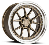 Aodhan 18x8.5 et35 / 5x120 / cb72.6 Aodhan DS08  18" 5x120 Bronze w/Machined Lip DS81885512035BZ