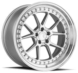 Aodhan 18x9.5 et30 / 5x114.3 / cb73.1 Aodhan DS08  18" 5x114.3 Silver w/Machined Face DS81895511430SMF
