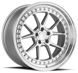 Aodhan 18x9.5 et35 / 5x100 / cb73.1 Aodhan DS08  18" 5x100 Silver w/Machined Face DS81895510035SMF