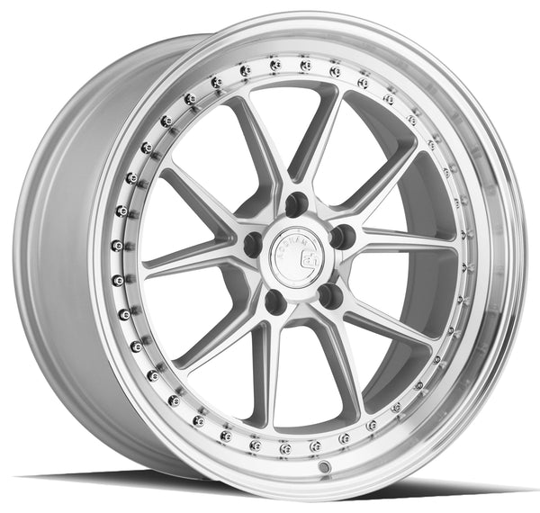Aodhan 19x8.5 et35 / 5x120 / cb72.6 Aodhan DS08  19" 5x120 Silver w/Machined Face DS81985512035SMF