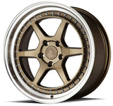 Aodhan 18x8.5 et35 / 5x114.3 / cb73.1 Aodhan DS09 18" 5x114.3 Bronze w/Machined Lip DS91885511435BZ