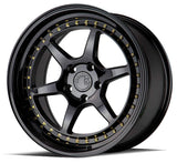 Aodhan 18x10.5 et22 / 5x114.3 / cb 73.1 Aodhan DS09 18" 5x114.3 Full Gloss Black (Gold Rivet) DS918105511422GB
