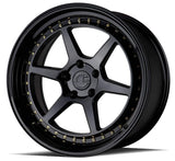 Aodhan 19x11 et22 / 5x114.3 / cb 73.1 Aodhan DS09 19" 5x114.3 Gloss Black (Gold Rivet) DS91911511422GB