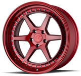 Aodhan 19x9.5 et30 / 5x114.3 / cb73.1 Aodhan DS09 19" 5x114.3 Candy Red w/ (Chrome Rivets) DS91995511430R
