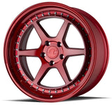 Aodhan 18x9.5 et15 / 5x114.3 / cb73.1 Aodhan DS09 18" 5x114.3 Candy Red w/ (Chrome Rivets) DS91895511415R