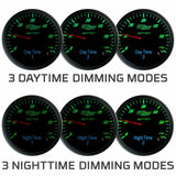 GlowShift Gauges GlowShift Gauges 3in1 White Dial Exhaust Gas Temperature with Digital Boost & Temperature Gauge GS-3G-07
