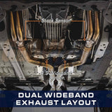 GlowShift Gauges GlowShift Gauges 10 Color Dual Digital Wideband Air/Fuel Ratio Gauge GS-TCD02W-Dual