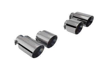 XForce exhaust tips black Mk7 Golf R | ES-VW09-BLACKTIPS