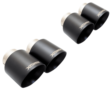 X-Force Matte Black 4" Tips - BMW / G80 / M3 / S58 | ESBMG80BLACKTIPS
