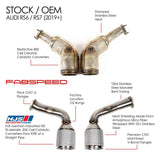 Fabspeed Fabspeed Audi RS6 / RS7 (C8) Sport Cat Downpipes (2019+) FS.AUD.RSXC8.SC