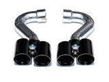 Fabspeed Quad Style Tips (Black Chrome) - Porsche 955 Cayenne S | V8 | FS.POR.955V8.QDTB