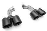 Fabspeed Quad Style Black Chrome Tips - Porsche 958 Cayenne | V6 (w/ PSE) | FS.POR.958V6.QDTB