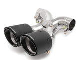 Fabspeed Deluxe Dual Style Tips (Carbon Fiber) - Porsche 981 Boxster | Cayman | FS.POR.981.DLTCF