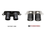 Fabspeed Fabspeed Deluxe Dual Style Tips (Carbon Fiber) - Porsche 997 GT3 | GT3RS FS-POR-9972GT3-DLTCF