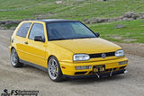 FSPE Gloss Black / Silver FS Performance Engineering Front Splitter - VW Mk3 | Golf | GTI FSPEVW009G-S