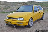 FSPE Gloss Black / Silver FS Performance Engineering Front Splitter - VW Mk3 | Golf | GTI FSPEVW009G-S