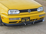 FSPE Gloss Black / Silver FS Performance Engineering Front Splitter - VW Mk3 | Golf | GTI FSPEVW009G-S