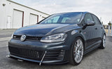 FSPE Gloss Black / Silver Rods FS Performance Engineering Front Splitter - VW Mk7 | GTI FSPEVW010G-S