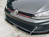 FSPE Gloss Black / Silver Rods FS Performance Engineering Front Splitter "I Wanna go Fausto" - VW Mk7 | GTI FSPEVW010G-S