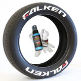 Tire Stickers Tire Stickers - FALKEN RED DASH - Temporary