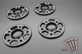 Capristo Ferrari 458/FF/F12/812SF - Wheel Spacers 14mm Front / 17mm Rear (Circle Shape) with Titanium Wheel Bolts | 01FE00403008