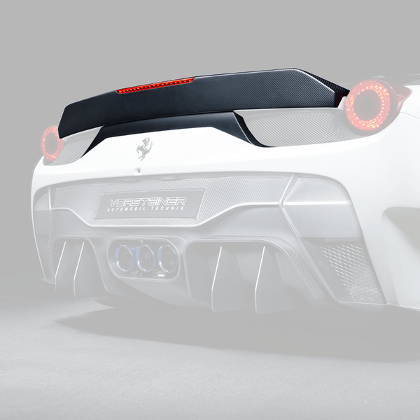 Vorsteiner Ferrari 458-VX Aero Decklid Spoiler Carbon Fiber PP 1X1 Glossy | FRV1160