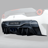 Vorsteiner Ferrari 458-VX Aero Rear Bumper w/ Rear Diffuser Carbon Fiber PP 1X1 Glossy (incl. Exhaust Tips) | FRV1140